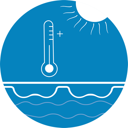 icône de montée en température