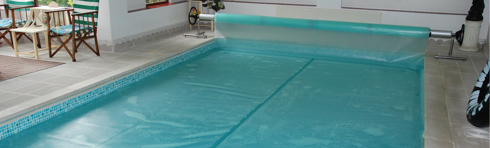 sol+guard pool cover on swimming pool