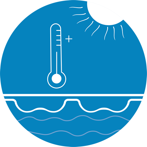 icono de aumento de temperatura